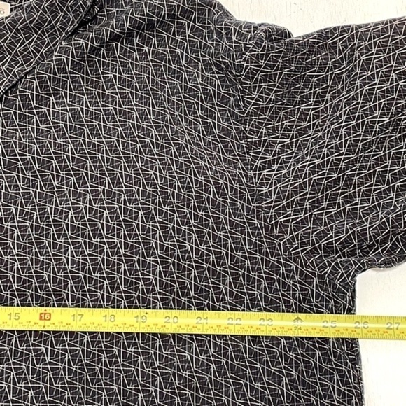 Pronto Uomo 100% SILK Men Black Button Down Shirt Size XXL - Picture 9 of 11